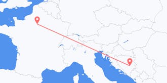 Flights from Bosnia &amp; Herzegovina to France