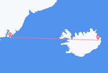 Vluchten van Egilsstaðir, IJsland naar Kulusuk, Groenland