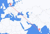 出发地 印度出发地 哥印拜陀目的地 丹麦哥本哈根的航班