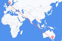 Flyreiser fra Melbourne, Australia, til Billund, Australia
