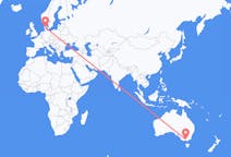 Flyreiser fra Melbourne, Australia, til Billund, Australia