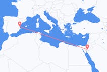 Flyreiser fra Akaba, Jordan til Valencia, Spania