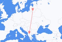 Flyreiser fra Ohrid, til Kaunas