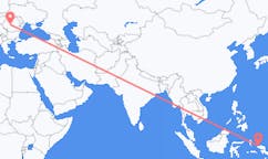 出发地 印度尼西亚索龍目的地 罗马尼亚錫比烏的航班