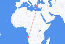 Flights from Namibe, Angola to Rhodes, Greece