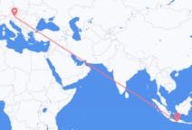 Flyrejser fra Yogyakarta, Indonesien til Graz, Østrig
