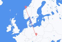 出发地 捷克出发地 布尔诺目的地 挪威莫尔德的航班