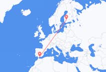 Loty z Tampere, Finlandia do Malagi, Hiszpania