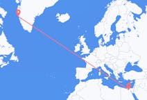 Flyg från Kairo, Egypten till Maniitsoq, Grönland
