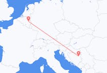 Loty z Liège, Belgia do Tuzli, Bośnia i Hercegowina