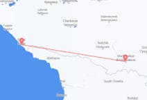Vluchten van Vladikavkaz naar Sochi