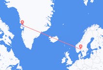 Loty z Oslo, Norwegia do Qaarsut, Grenlandia