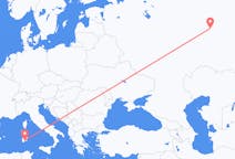 从伊热夫斯克市飞往卡利亚里市的机票