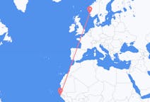 出发地 冈比亚出发地 班竹目的地 挪威海宁格松的航班