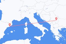 出发地 塞尔维亚来自 尼什目的地 西班牙巴塞罗那的航班