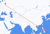 Flyreiser fra Surigao by, Filippinene til Moskva, Russland