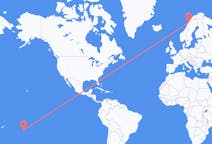 Flüge von Rarotonga, die Cookinseln nach Bodo, Norwegen