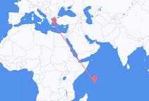 Flights from Praslin, Seychelles to Santorini, Greece