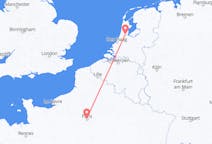 Flights from the city of Paris to the city of Amsterdam