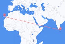 Рейсы из Хамбантоты, Шри-Ланка в Лас-Пальмас-де-Гран-Канария, Испания