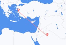 Flüge von Al-Jawf-Gebiet, Saudi-Arabien nach Izmir, die Türkei