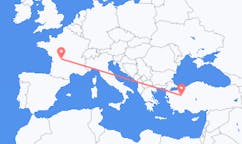 Loty z Limoges, Francja do Kütahyi, Turcja