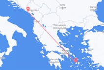 出发地 黑山从 蒂瓦特目的地 希腊Paros的航班