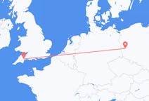 Flights from Zielona Góra, Poland to Exeter, the United Kingdom