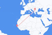 Voli da Cap Pattinaggio, Senegal a Nis, Serbia