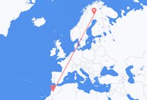 Flights from Marrakesh, Morocco to Pajala, Sweden
