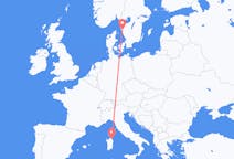 Flights from Olbia to Gothenburg