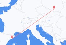 Flights from Barcelona, Spain to Kraków, Poland