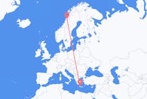 Flights from Mo i Rana, Norway to Chania, Greece
