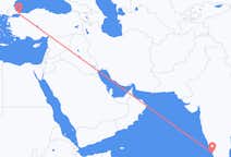 Flyreiser fra Kozhikode, til Istanbul