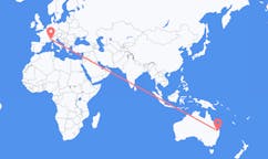 Flights from Toowoomba, Australia to Turin, Italy