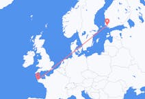 Flights from Brest, France to Turku, Finland