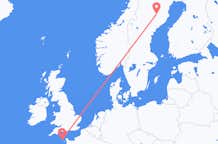 Vluchten van Lycksele, Zweden naar Guernsey, Guernsey