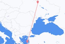 Vluchten van Kiev naar Chios