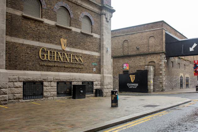 Photo of Guinness Storehouse, interactive experience and museum of the history of Guinness, Dublin, Ireland.
