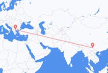 Flyrejser fra Kunming, Kina til Thessaloniki, Grækenland