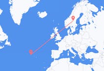 Flights from Sveg, Sweden to Corvo Island, Portugal
