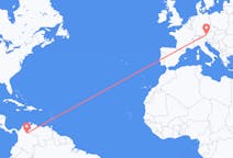 Flyreiser fra Bucaramanga, Colombia til Salzburg, Østerrike