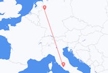 Vluchten van Rome, Italië naar Münster, Duitsland