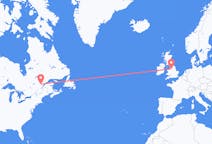 Flyrejser fra Saguenay, Canada til Manchester, England