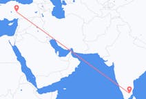 Flyrejser fra Tiruchirappalli, Indien til Kayseri, Tyrkiet