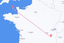 Flyrejser fra Guernsey til Grenoble