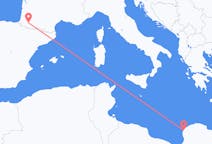 利比亚出发地 班加西飞往利比亚前往波城的航班