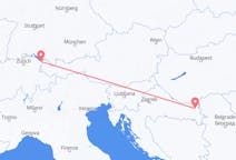Flights from Osijek, Croatia to Thal, Switzerland