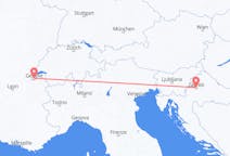 Flights from Zagreb in Croatia to Geneva in Switzerland