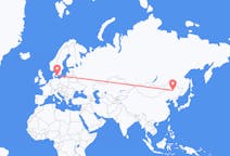 Flyg från Daqing, Kina till Köpenhamn, Kina